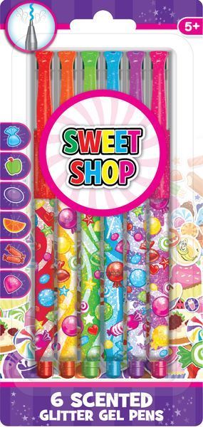 Набор ручек гелевых SWEET SHOP Глиттер с ароматом 42094