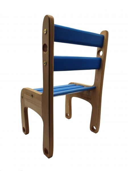 Стульчик для детей ArinWOOD Вудик-колор синий 04-04B