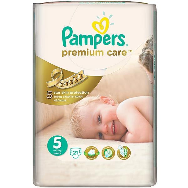 Підгузники Pampers Premium Care Junior 11-25 кг 21 шт