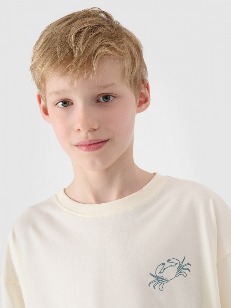 Футболка 4F TSHIRT M1914 4FJWSS25TTSHM1914-11S р.122 бежевый