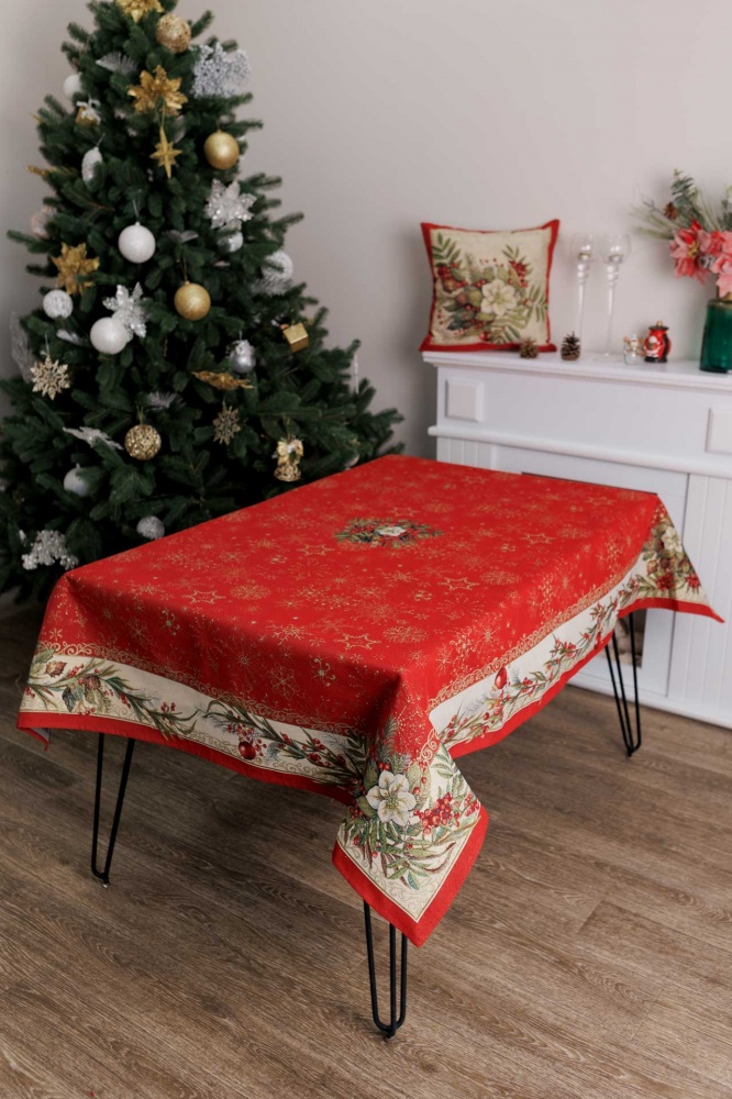 Подушка декоративная Рождественский букет 45x45 см La Nuit