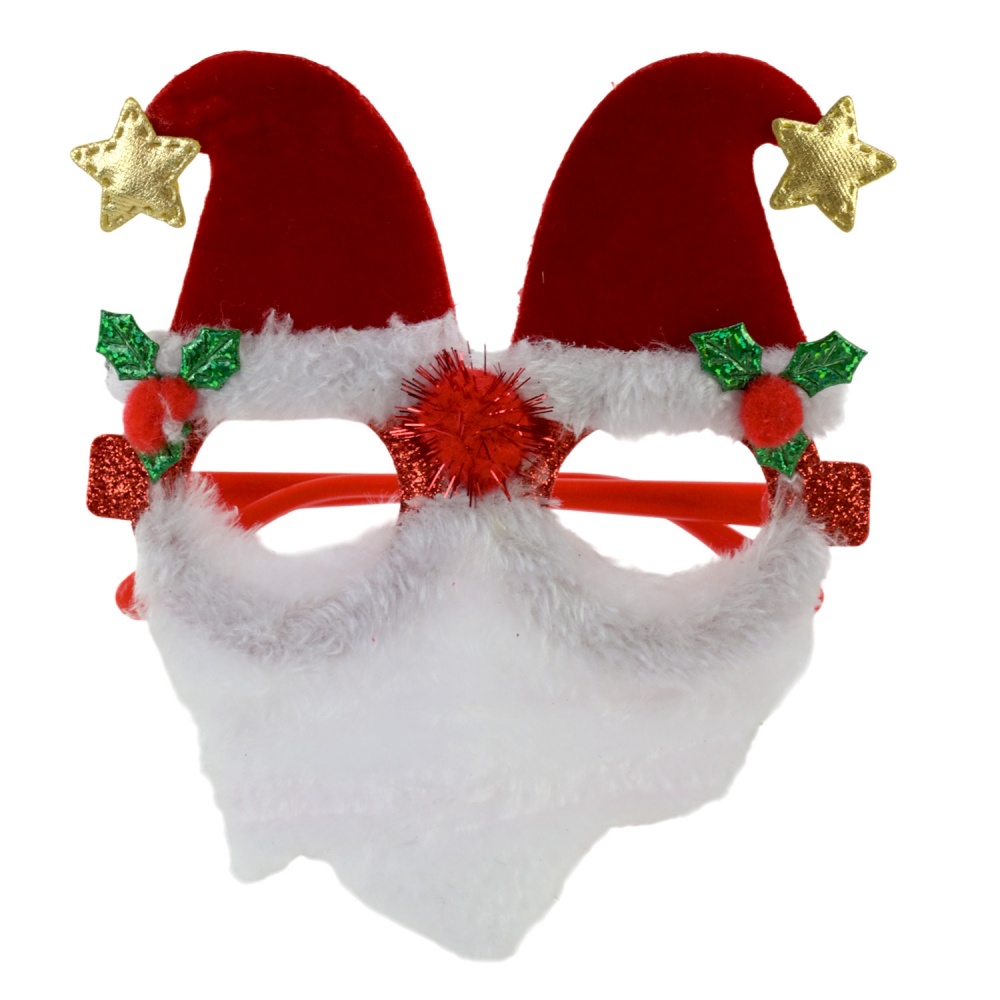 Аксессуар для карнавала Shantou Очки Санты E2420 в ассортименте