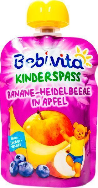 Пюре Bebivita Банан-черника-яблоко 90 г 4018852007425 