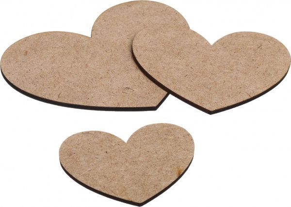 Набір заготовок Серце 3 шт. Роса 