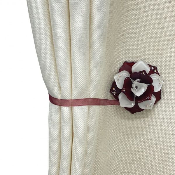 Магніт Каміла d60 мм білий/вишневий S0005-8 MISLT