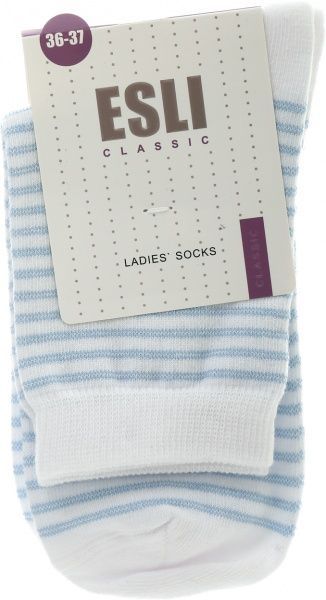 Шкарпетки Conte CLASSIC р. 23 біло-блакитний 