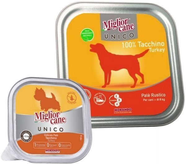 Корм Morando MigliorCane Unico only Turkey для собак, з індичкою 150 г