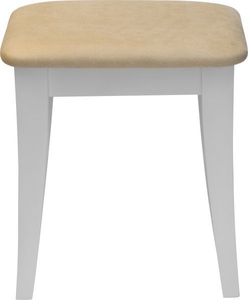 Табурет Скіф МП з м'яким сидінням Соло Амелі айворі / білий 