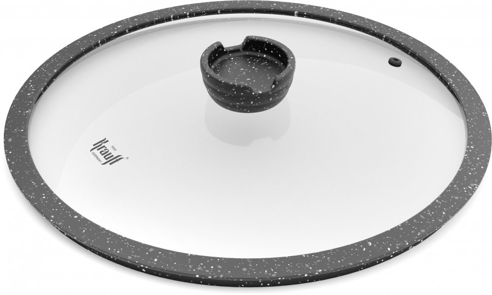 Крышка стеклянная Krauff с силиконовым ободком 24 см 29-305-090