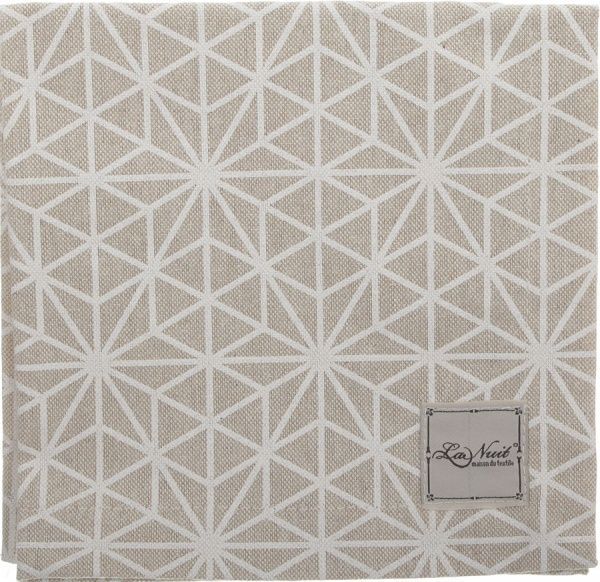 Серветка La Nuit Діамант 40x40 см бежевий/білий/золотий 