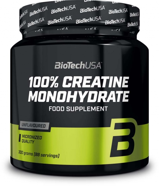 Креатин моногідрат BioTechUSA 100% Creatine Monohydrate без смаку 300 г 