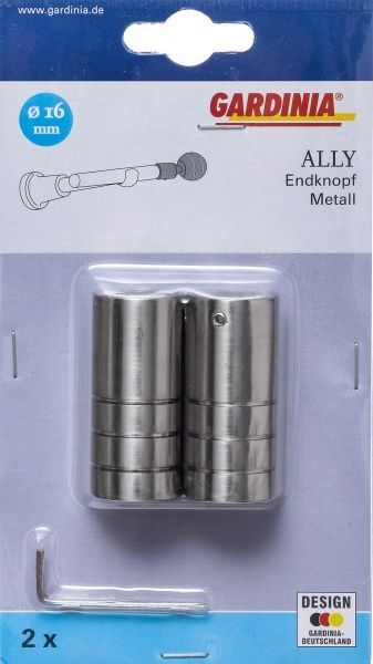 Наконечник Gardinia Циліндр Ally набірний d16 мм імітація сталі 