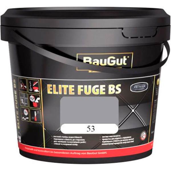 Фуга BauGut Elite BS 53 2 кг сірий