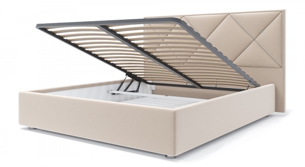 Кровать с подъемным механизмом SOFYNO Кристалл trinity 02 160x200 см кремовый 