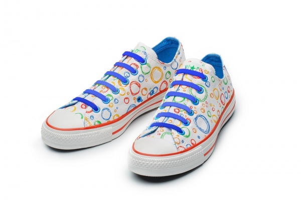 Шнурки силиконовые AntiLaces Stars 56,5 мм 12 шт. синий