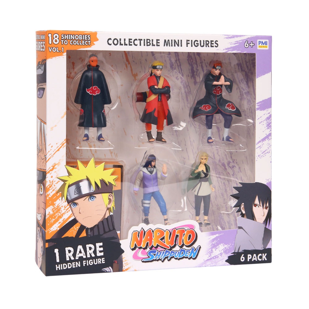 Игрушечный набор NARUTO Делюкс из 6 коллекционных фигурок (одна фигурка-сюрприз) NSH2060