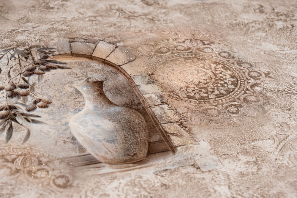 Обои виниловые на бумажной основе Славянские обои Expromt Греция 9136-05 0,53x10,05 м