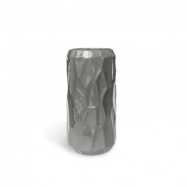 Ваза керамическая серая Яра 27.5х14 см Резон