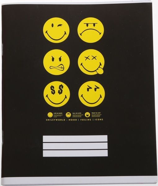 Тетрадь школьная 96 листов в клетку 4 Smiley