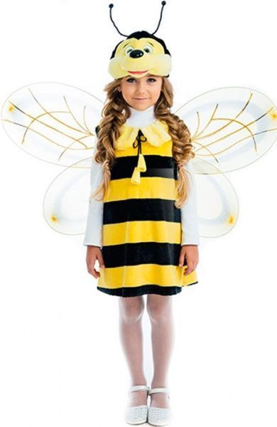 Костюм карнавальний КАРНАВАЛІЯ Бджілка р.122 чорний із жовтим 89047 