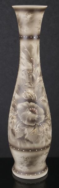 Ваза керамическая бежевая Грация РЕЗКА 68см