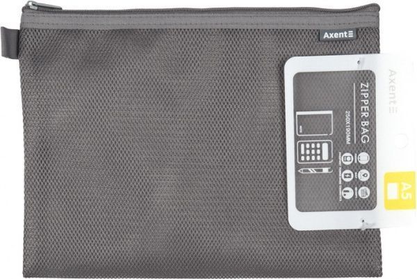 Папка-конверт Travel A5 серая 43676 Axent