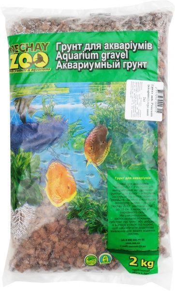 Грунт для аквариума Nechay ZOO Кварцит средний розовый 5-10 мм 2 кг