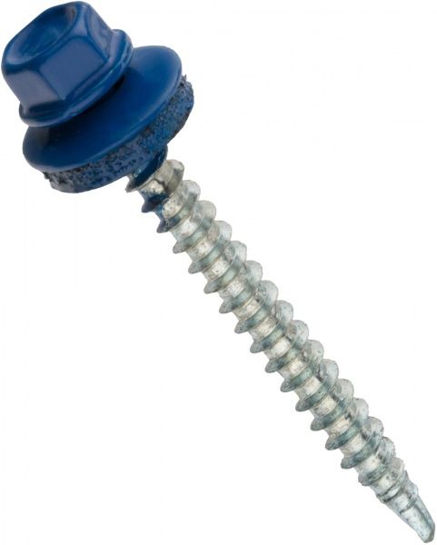 Саморез кровельный по дереву 4,8x55 мм 100 шт синий RAL 5005 Expert Fix