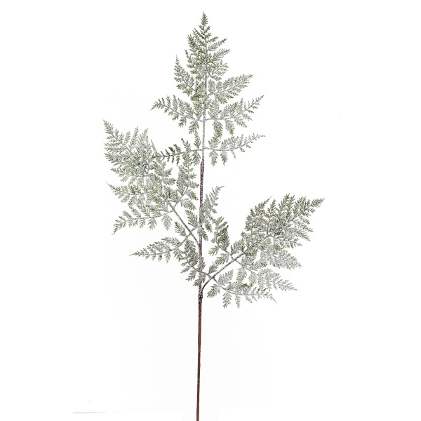 Гілочка декоративна хвойна YES! Fun Туя світло-зелена глітер 75 см 973879 