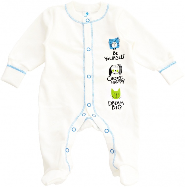 Комбинезон для мальчика Minikin р.56 молочный 22120356 