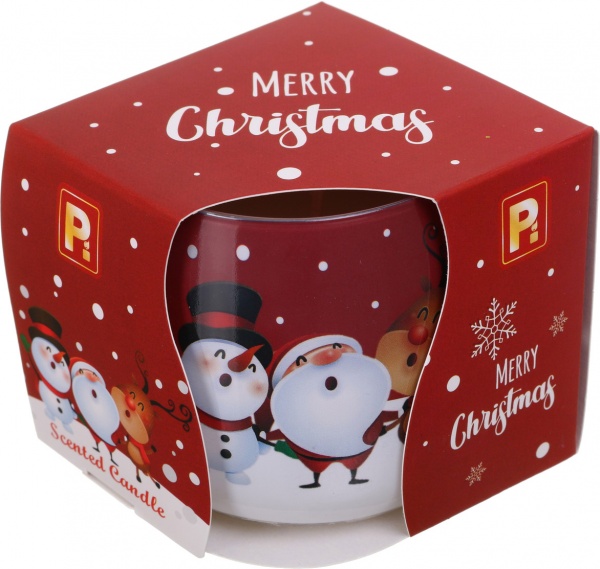 Свічка ароматична Pako-If в склі Кросно Сніговики 130 гр 2122 