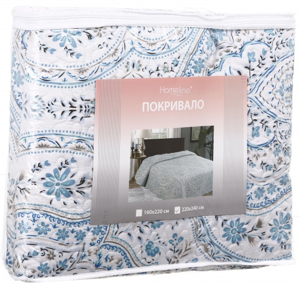 Покривало Печворк Прованс 220x240 см Homeline різнокольоровий принт 