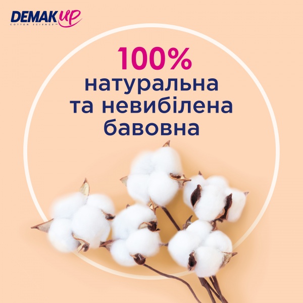 Ватні диски DEMAKUP Cotton Sensitive Round 64 шт. (м'яка)