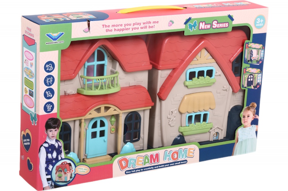 Будиночок для ляльок WENHAODA 17,5х16,5х8 см HSP1316206