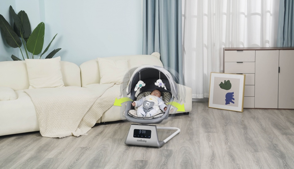 Кресло-качалка Coolbaby с LED дисплеем KDD-RS003D