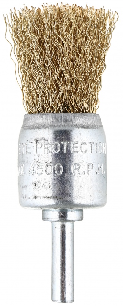 Щетка для дрелей чашечная 24 мм латунированная сталь Compass