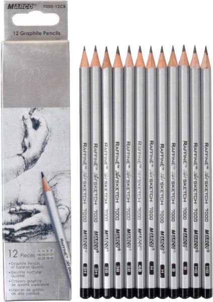 Олівці графітні Raffine НВ 12 шт. Marco