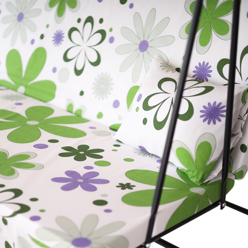 Качели Vitan Каролина 1800х2180х1350 мм Цветочная розсыпь на белом