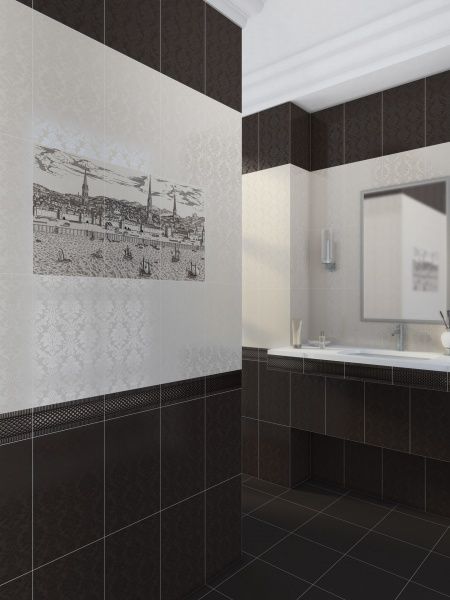 Плитка Golden Tile Damasco бежевий Е61051 25x40 