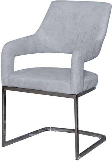 Стілець обідній Берналь C2101 620х560х940 хром/світло-сірий