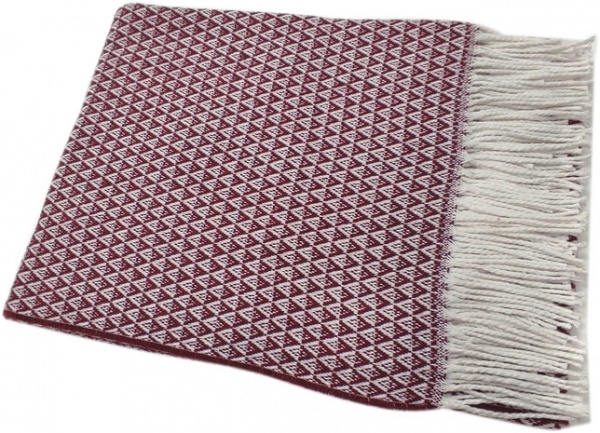 Плед Валенсиа МІА 140x200 см бордовый Vladi 