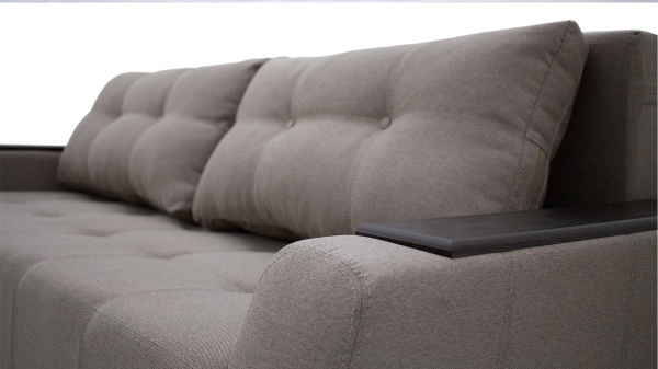 Диван прямий Кедр Плейн ліва ніша капучино 2400x1050x820 мм