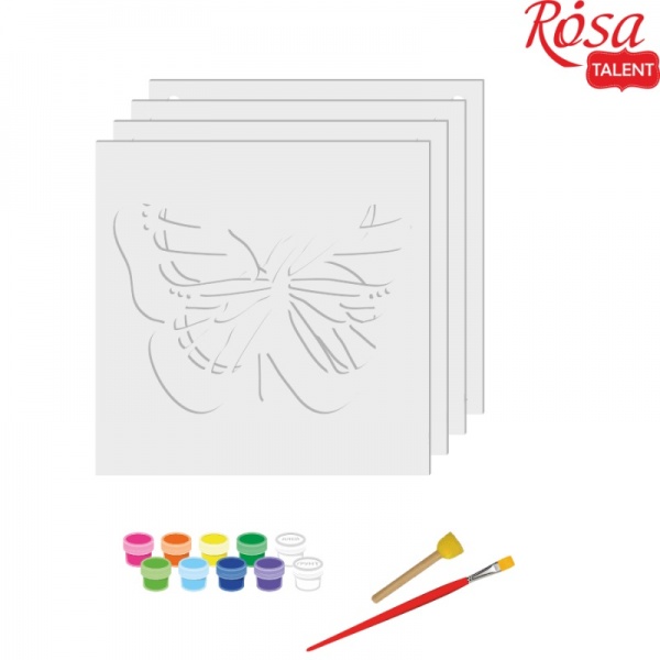 Набір для малювання картина 3D Метелик 4 (N0003517) 17х17 см Rosa Talent 