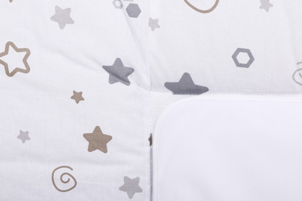 Сповивальний матрацик Little stars beige\grey (426.20) Baby Veres 72x80 см