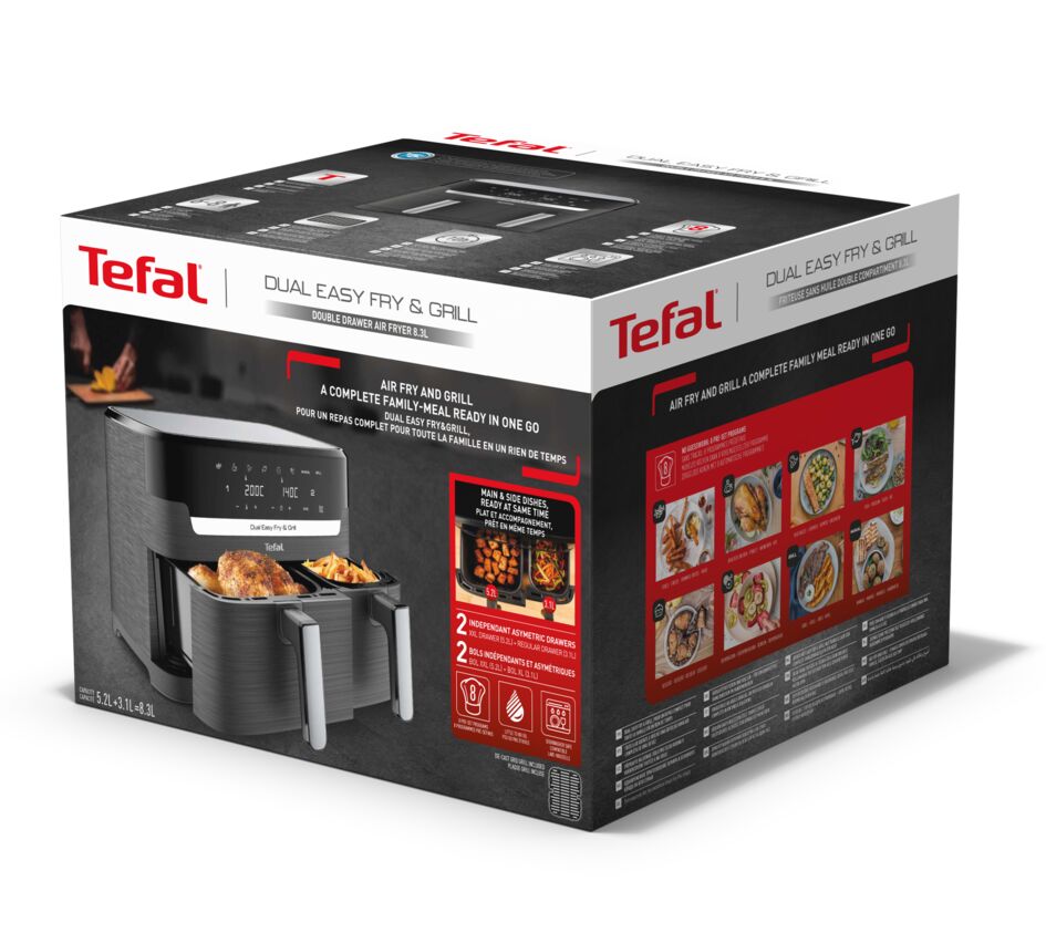 Мультипечь Tefal Dual Easy Fry & Grill Air Fryer EY905B10