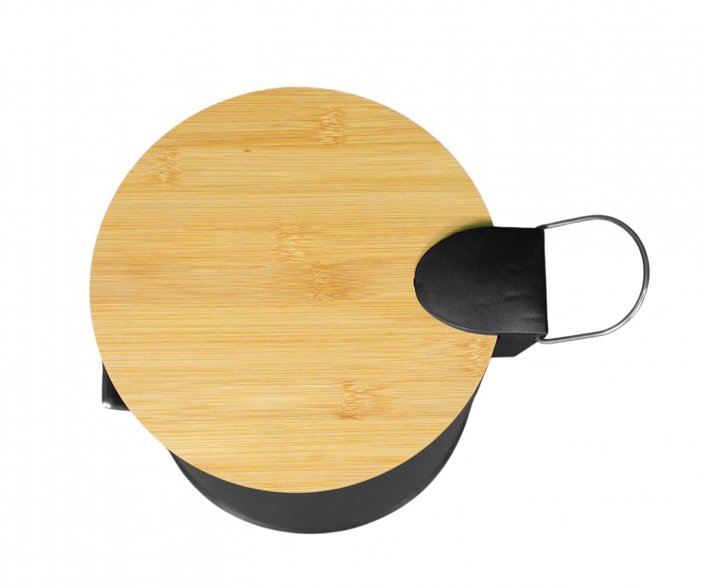 Ведро с педалью Fabrika BAMBOO 5 л Soft Close Black (FK-SB3002B)