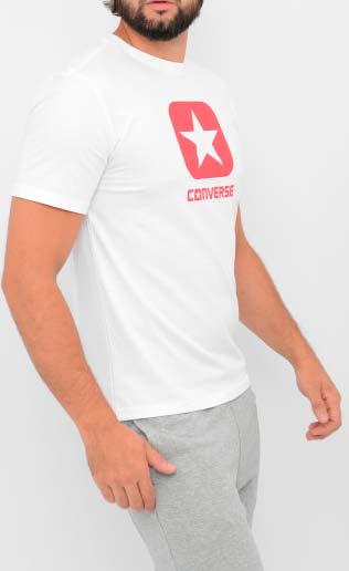 Футболка Converse BOX STAR SS TEE WHITE 10019936-102 S білий