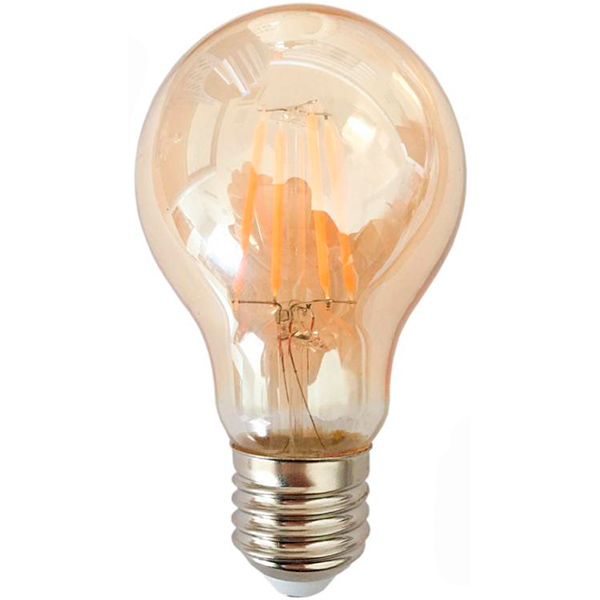 Лампа светодиодная Eurolamp MLP-LED-A60-08274 (Amber) 2 шт./уп. A60 8 Вт E27 4000 К 220 В прозрачная 
