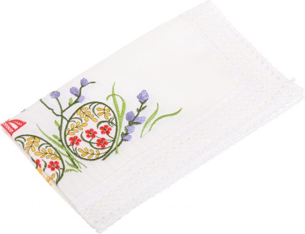 Серветка великодня Галерея льону Святкова 30x50 см білий 