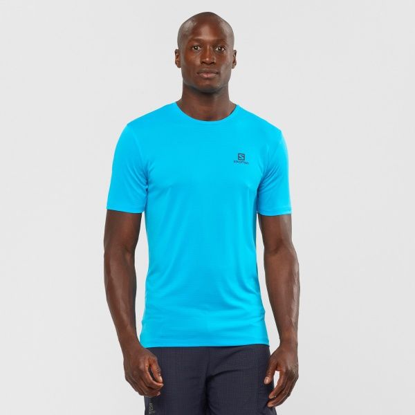Футболка Salomon AGILE TRAINING TEE M LC1508100 р.L блакитний